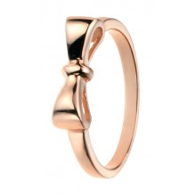 Rose  Gold Plated Bow  Design Ring 